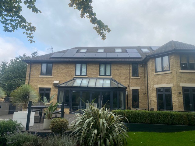 Residential solar PV south west elevation
